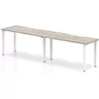 Image of dynamic Computer Desk Evolve Plus BR214GRYW Grey Oak 2800 mm x 800 mm x 730 mm