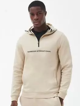Image of Barbour International Motored Overhead Hoodie - Cream Size M Men