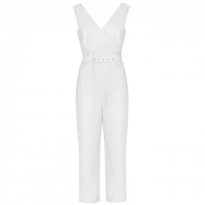 Bardot Cut Out Jumpsuit - IVORY