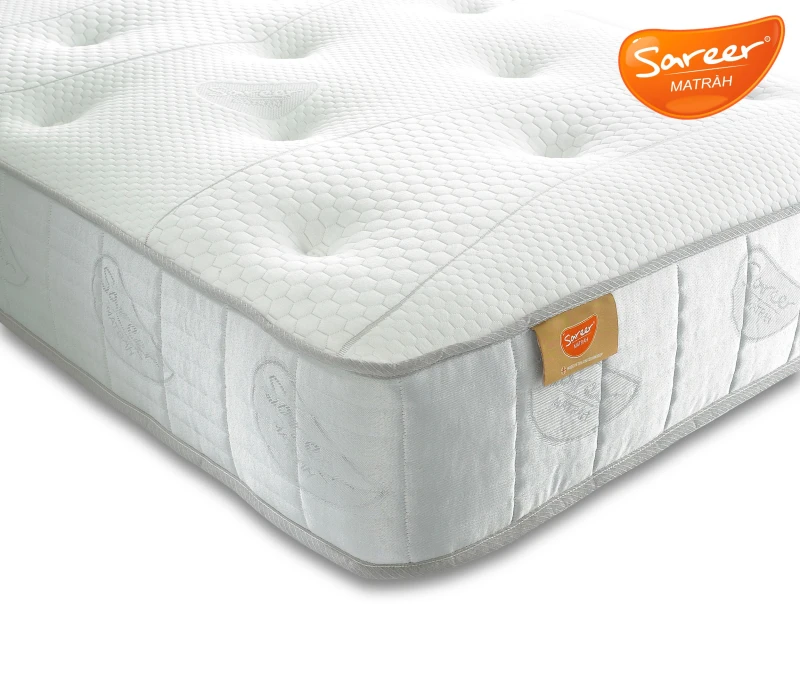 Image of Sareer Furniture Limited Pocket Memory Foam Mattress in White Size: King White Unisex King
