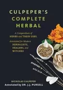 Image of culpepers complete herbal Black cover a compendium of herbs and their uses