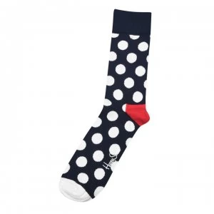 image of Happy Socks Polka Dot Socks - Navy/White