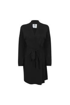 image of Towel City Wrap Robe Black