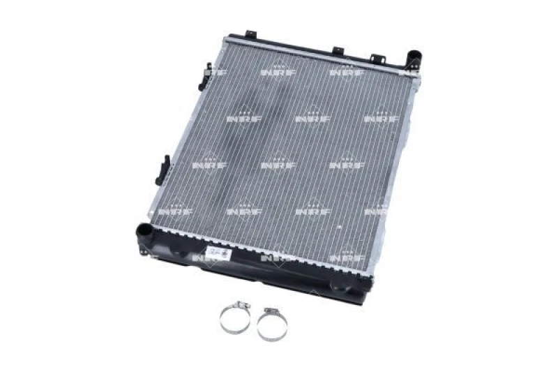 Image of NRF 53865 Engine radiator EASY FIT Brazed cooling fins, Aluminium, with mounting parts Aluminium Radiator,engine cooling (470)