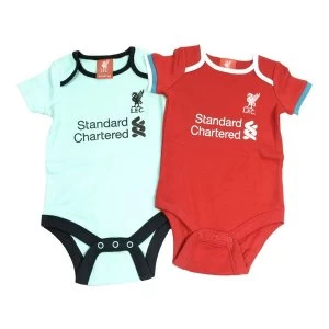 Image of 0-3 Months Liverpool Two Pack Body Suits 2020 21