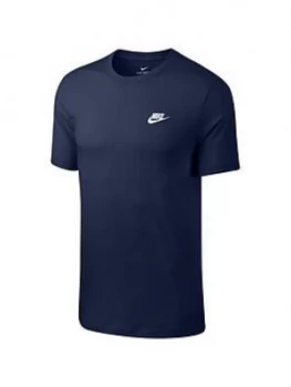 Image of Nike Sportswear Club Plus Size T-Shirt, Navy, Size 4XL, Men