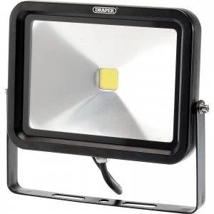 Image of Draper COB LED Slimeline Wall Mounted Floodlight 50 Watts