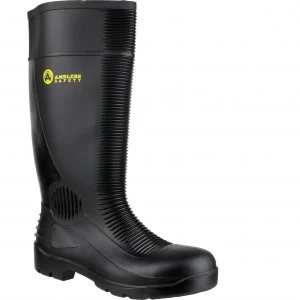 Image of Amblers Safety FS100 Construction Safety Wellington Black Size 10