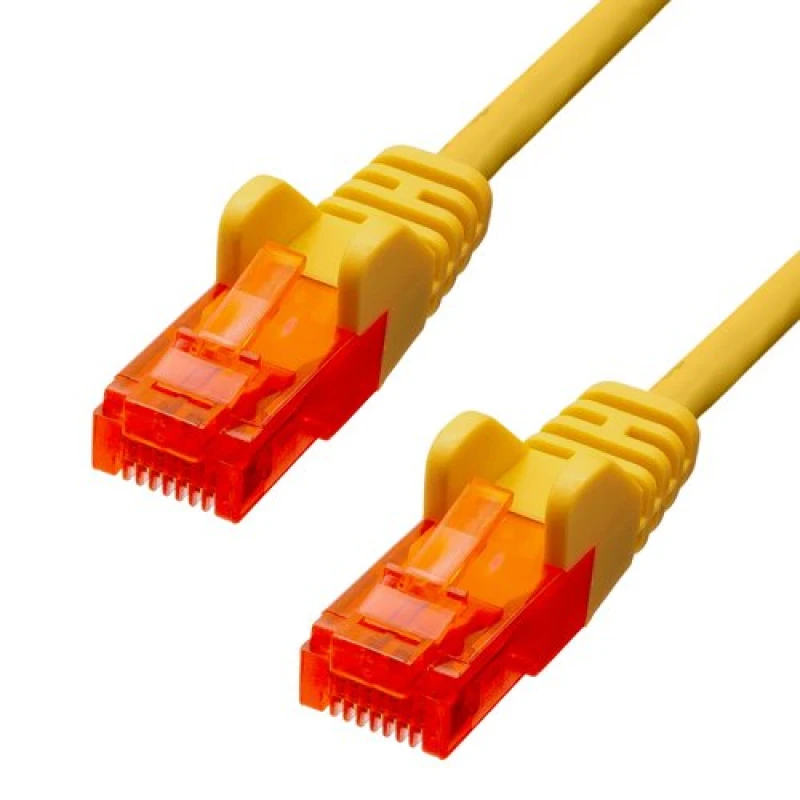 Image of ProXtend CAT6 U/UTP CCA PVC Ethernet Cable Yellow 5M