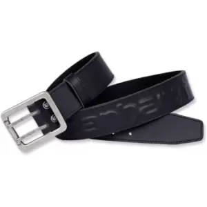 Image of Carhartt Mens Leather Logo Belt Waist 38' (96.52cm)