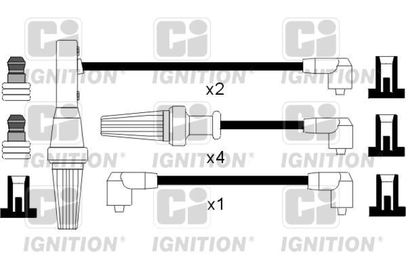 Image of QUINTON HAZELL Ignition lead set QUINTON HAZELL XC329