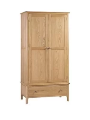 image of Julian Bowen Cotswold 2 Door 1 Drawer Wardrobe