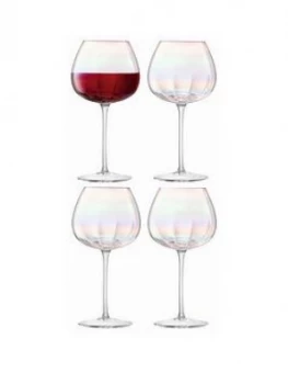 image of Lsa International Pearl Red Wine Glasses Set Of 4