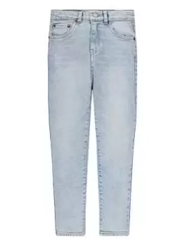 Levis Girls Mini Mom Jeans - Mid Wash, Size Age: 14 Years, Women