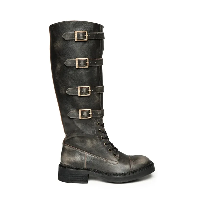Image of Steve Madden Womens leather boots Steve Madden Rox Marron Female 39
