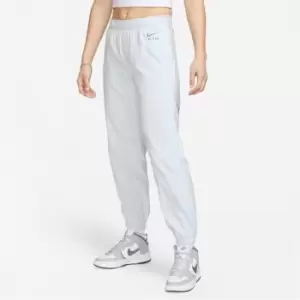 Image of Nike Air Womens Corduroy Fleece Miid-Rise Pants - Silver