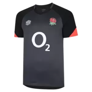 Image of Umbro England Rugby Gym Top Junior - Black