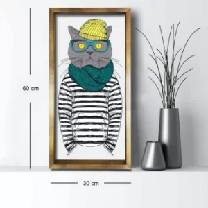 Image of 3060AHS-005 Multicolor Decorative Framed MDF Painting