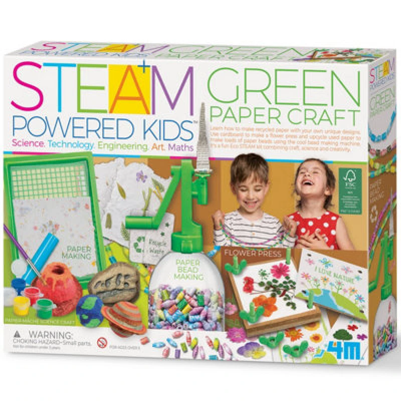 Image of 4M Steam Powered Kids - Green Paper Craft