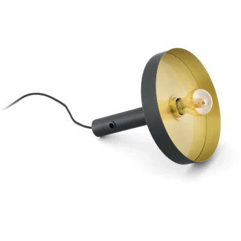 Image of Faro Whizz - 1 Light Floor Lamps Black, Satin gold, E27