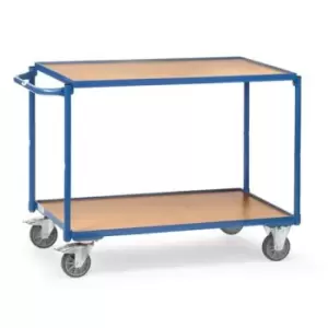 Image of Slingsby Table Top Cart, 850 x 500mm With 2 Shelves & Flat Handles