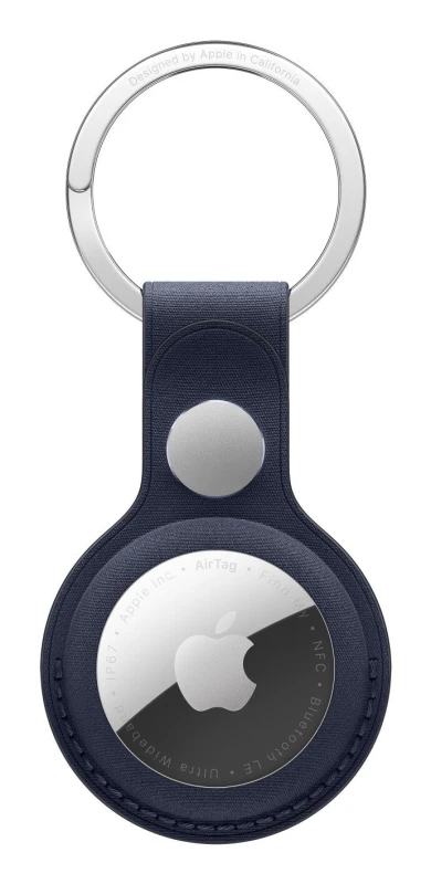 Image of Apple AirTag FineWoven Key Ring - Navy MGG14ZM/A