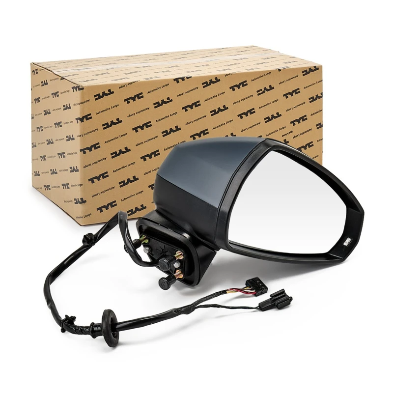 Image of TYC 302-0099 Wing mirror Right, Heatable, primed Outside Mirror (50)