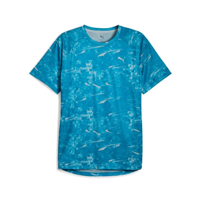Image of Puma Run Velocity AOP Tee Blue, Size S
