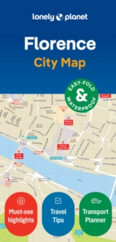 Image of Lonely Planet Florence City Map : Durable, Waterproof, Easy-Fold Planning Map with Attractions & Walking Tours Sheet map, folded
