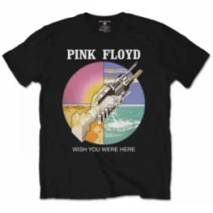 image of Pink Floyd WYWH Circle Icons Black Mens T Shirt Size: Med