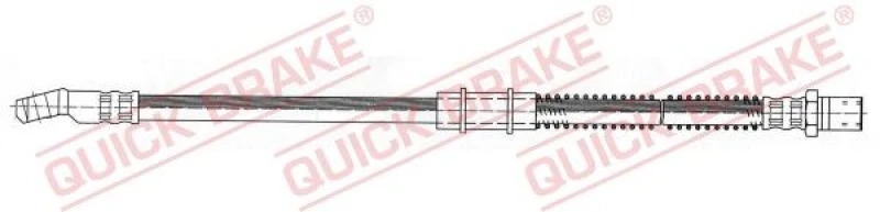 Image of QUICK BRAKE Brake hose QUICK BRAKE 51.901
