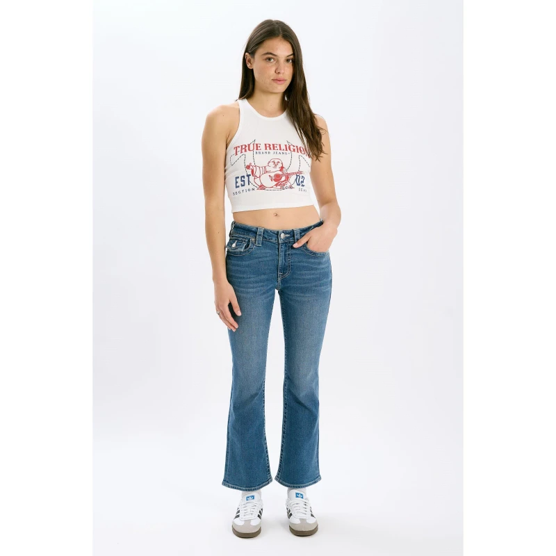 Image of True Religion K Flare Flap Medium Wash 2 female 23 L30