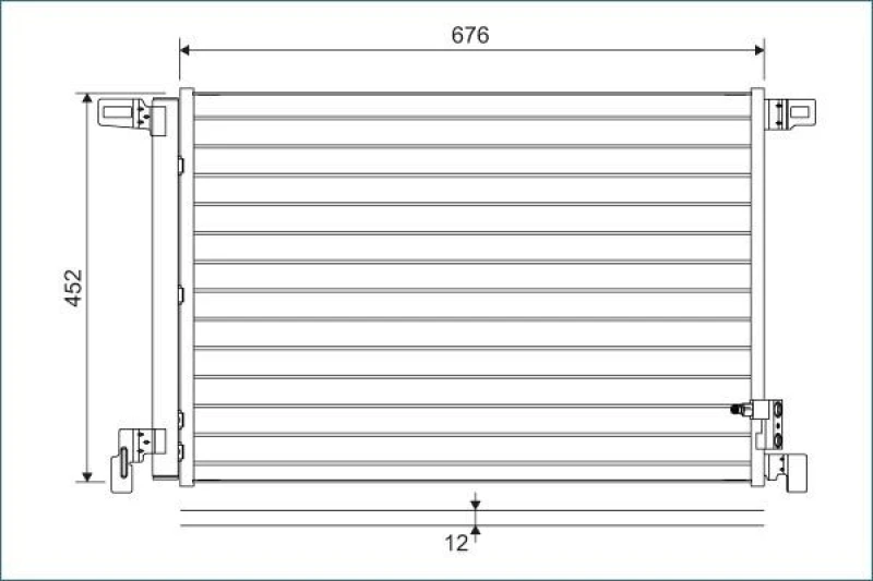 Image of Air conditioning condenser VALEO 822609