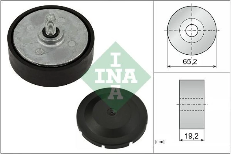 Image of Deflection / guide pulley, V-ribbed belt INA 532 1142 10