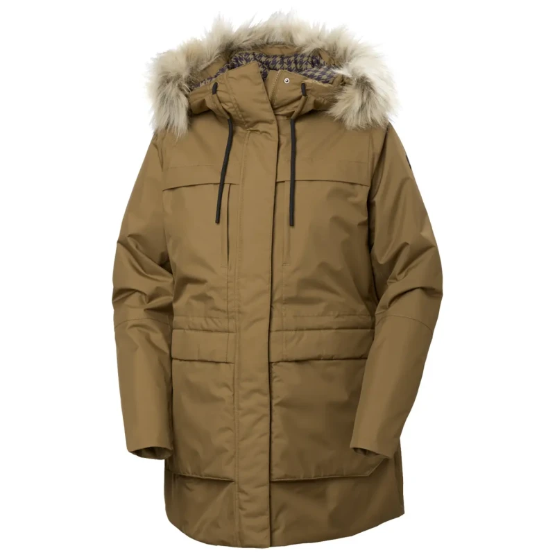 Image of Helly Hansen Womens hooded parka Helly Hansen Coastal Marron Female L