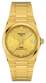 image of Tissot T1372073302100 PRX Powermatic 80 (35mm) Gold Dial / Watch