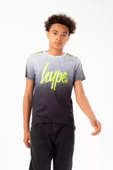 Image of Mono Speckle Tape Script T-Shirt