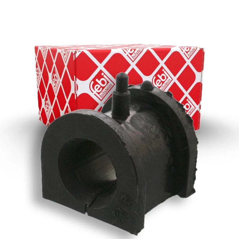 Image of FEBI BILSTEIN 41155 Stabilizer Bushes Front Axle, Rubber Rubber Anti-roll Bar Bush Kit (1334)
