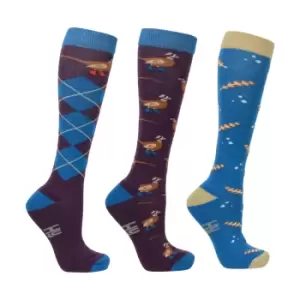 Image of Hy Unisex Adult Compression Socks (4 UK-8 UK) (Multicoloured)