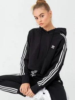 Image of adidas Originals Cropped Hood - Black, Size 10, Women
