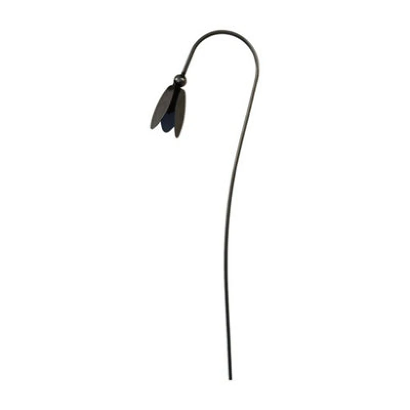 Image of Poppy Forge Closed Snowdrop Garden Art (Pack Of 3) - Bare Metal/ready To Rust - Steel - W100 X H6 Cm