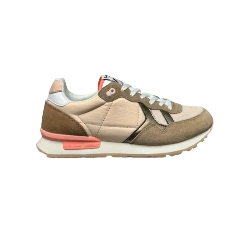 Image of Pepe Jeans Womens Sneakers Pepe Jeans Brit Camp Bleu Female 36