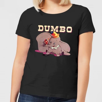 Image of Dumbo Timothy's Trombone Womens T-Shirt - Black - M