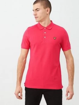 Image of Lyle & Scott Plain Polo Shirt - Pink