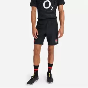 Umbro England Rugby Away Shorts 2022 2023 Adults - Black