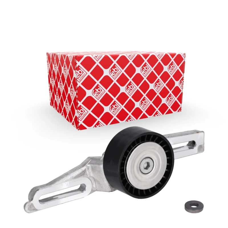Image of FEBI BILSTEIN 05853 Tensioner Pulley Metal Tensioner Pulley,v-ribbed belt (310)