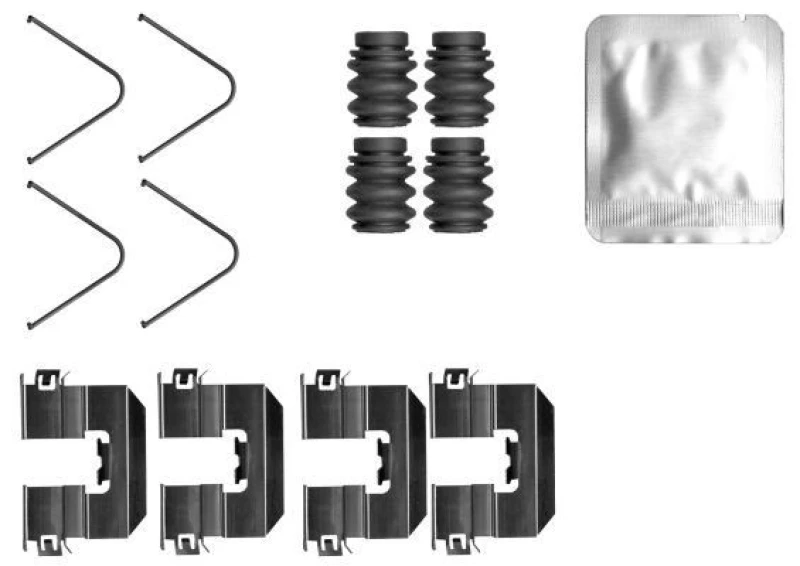 Image of Brake pad fitting kit TEXTAR 82560800