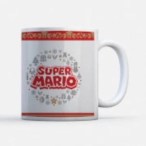 image of Nintendo Super Mario Wreath Logo Mug