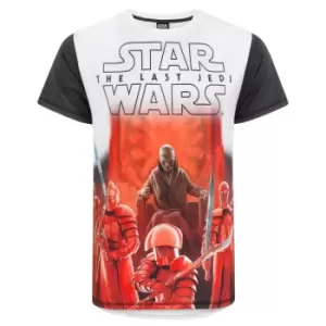 image of Star Wars Mens The Last Jedi First Order T-Shirt (L) (White)