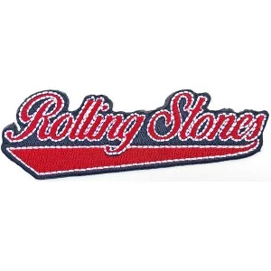 image of The Rolling Stones - Baseball Script Standard Patch